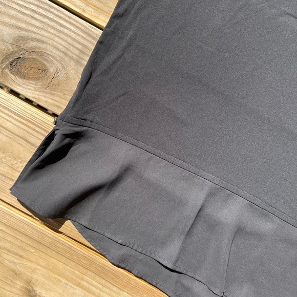 Tahari black small dressy round neck tank top blouse - Picture 11 of 12